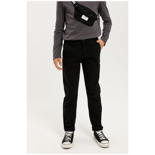 фото Брюки sela размер 122 (7-8лет), черный