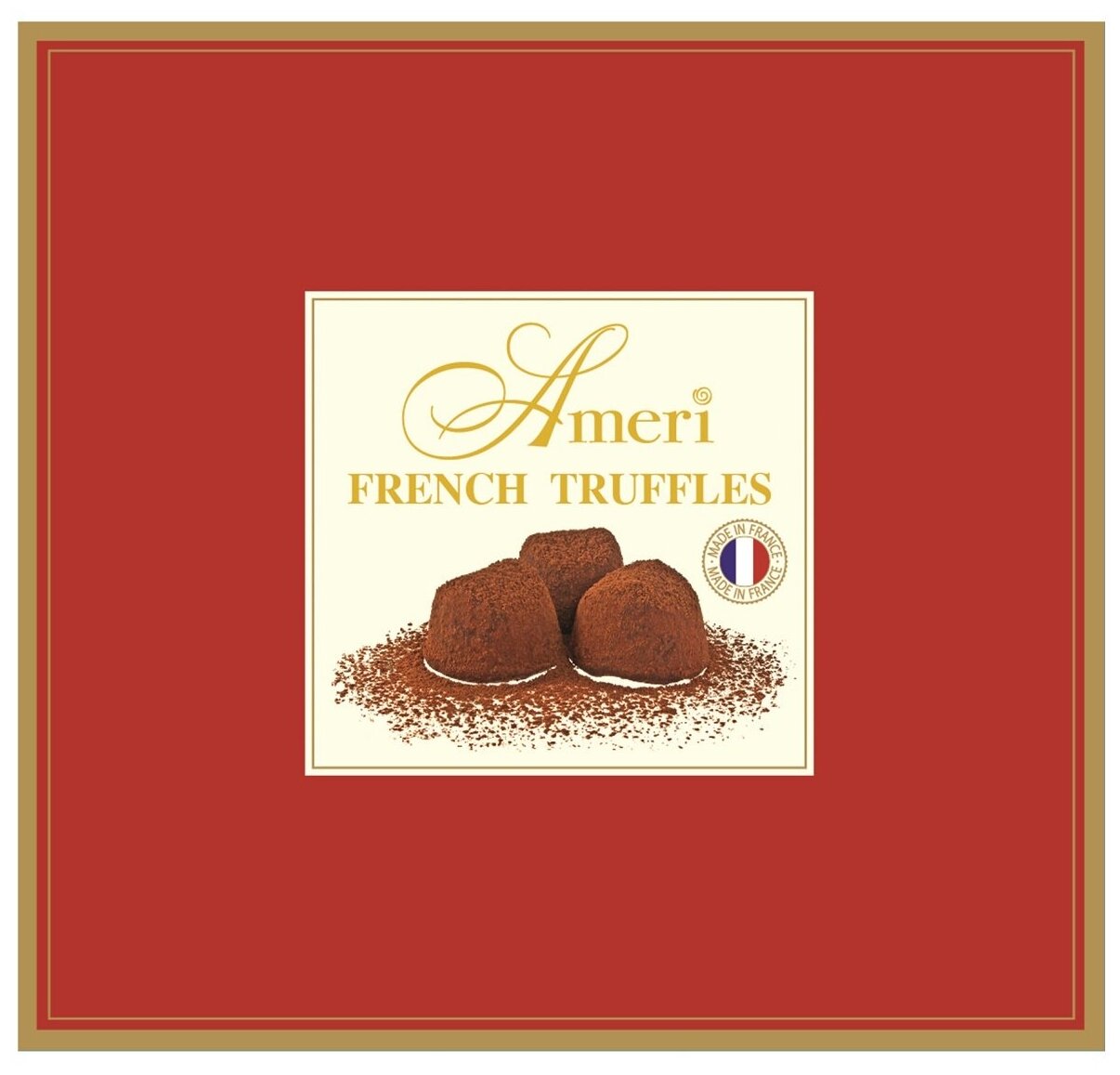 Подарочный набор Ameri Truffles French Шоколадные конфеты трюфель классический Королевский пурпур, 250 г