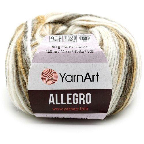 Пряжа для вязания YarnArt 'Allegro' 50гр 145м (13% шерсть, 41% полиамид, 46% акрил) (741 секционный), 10 мотков пряжа для вязания yarnart allegro 50гр 145м 13% шерстъ 41% полиамид 46% акрил 707 темно серый меланж 10 мотков