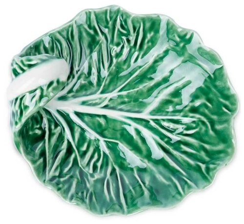 Блюдо Bordallo Pinheiro Cabbage Leaf with Curvature Natural