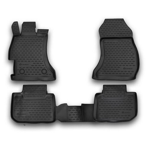 фото Коврики в салон subaru xv, 2011-2017 4 шт. (полиуретан) element