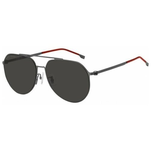 Солнцезащитные очки BOSS, серый солнцезащитные очки boss hugo boss 1215 f sk 086