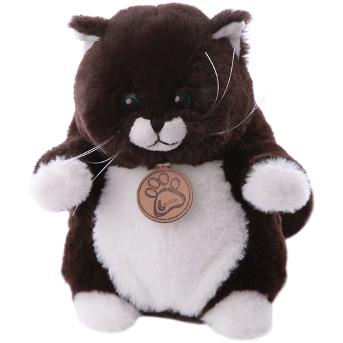 Мягкая игрушка Lapkin Толстый кот, 26 см, горький шоколад мягкая игрушка lapkin толстый кот 26 см персиковый