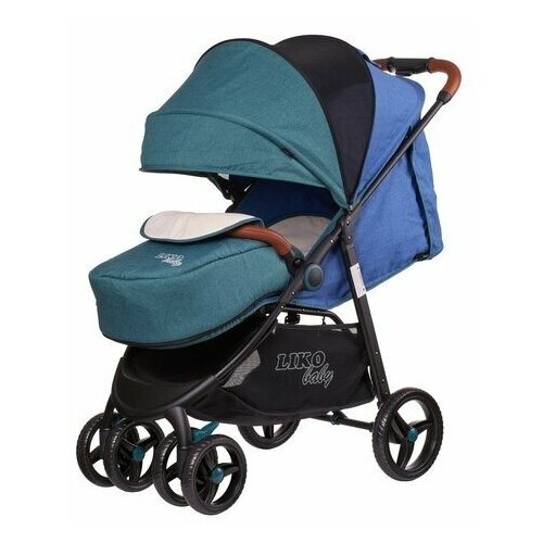 Коляска прогулочная Liko Baby AU-208 синяя