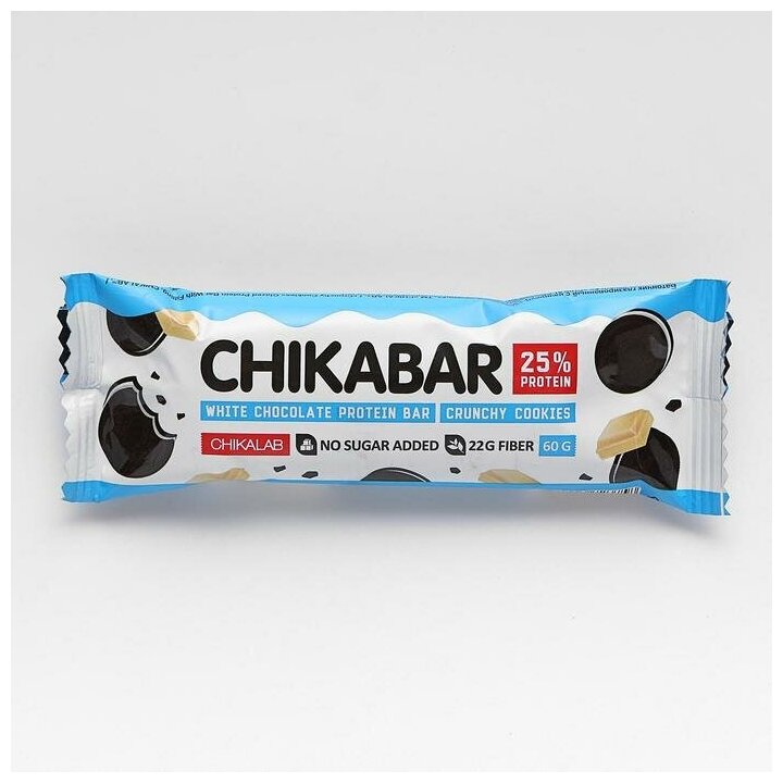 Chikalab Chocolate Protein Bar (60 г) (вкус: хрустящее печенье) Протеиновые батончики в шоколаде