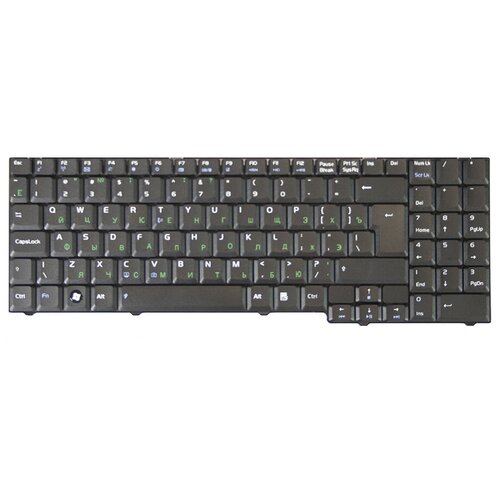 Клавиатура для ноутбука Asus F7 M51 X56 Series Г-образный Enter Черная без рамки PN NSK-U400R 924₽