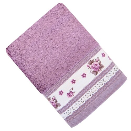 фото Tana home collection полотенце rozaliya цвет: брусничный (70х140 см) br41920