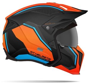 Шлем MT TR902XSV STREETFIGHTER TWIN A4 (XXL, Gloss Fluo Orange)