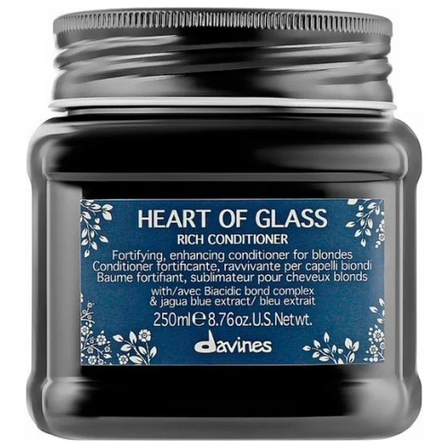 Davines кондиционер Heart Of Glass питательный для защиты и сияния блонд, 250 мл питательный кондиционер для защиты и сияния блонд