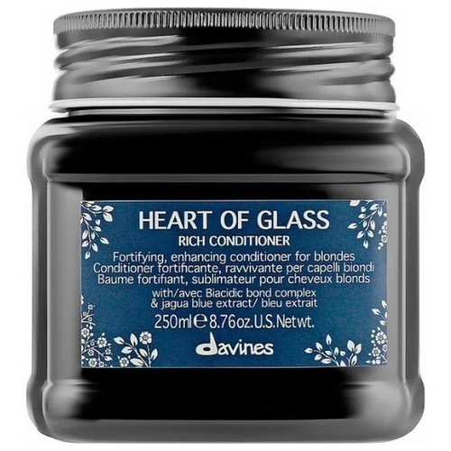 Davines кондиционер Heart Of Glass питательный для защиты и сияния блонд, 250 мл davines питательный кондиционер для защиты и сияния блонд rich conditioner 250 мл davines heart of glass