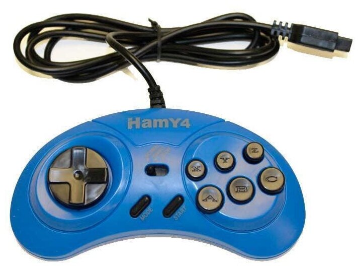 Геймпад HAMY Джойстик для 4 (Hamy 5, Sega) синий (набор 2 штуки)