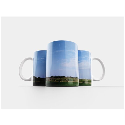 фото Кружка "с высоты птичьего полета, природа, небо" 320 мл lotsprints