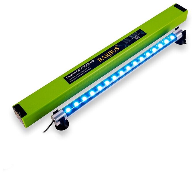 Лампа-светильник универсальная BARBUS LED 015, светодиодная, цвет свечения: красный, белый, голубой, 6 Вт, 35 см - фотография № 3