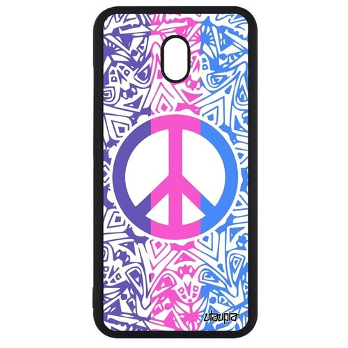 фото Защитный чехол на телефон // xiaomi redmi 8a // "peace and love" мир и любовь символ, utaupia, цветной