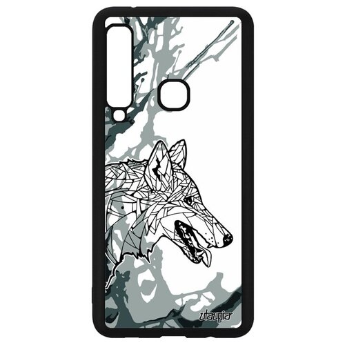 фото Ударопрочный чехол на мобильный // samsung galaxy a9 2018 // "волк" злой стиль, utaupia, серый