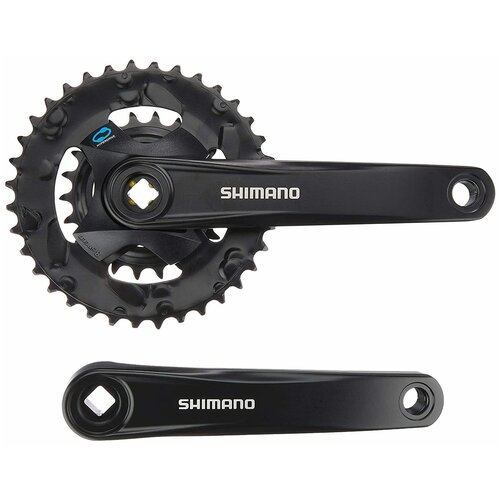 Shimano Система Shimano Altus FC-M315-2, 175мм, Кв, 36/22T, цвет Черный