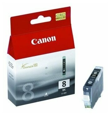 Картридж Canon CLI-8Bk (0620B024) струйный черный для PIXMA IP6600D, IP4200, срок годности до 2016 года