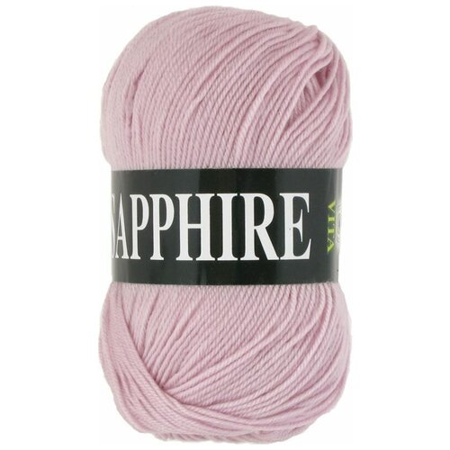 Пряжа VITA Sapphire (VITA), нежно-розовый - 1518, 45% шерсть (ластер) 55% акрил., 5 мотков, 100 г., 250 м.