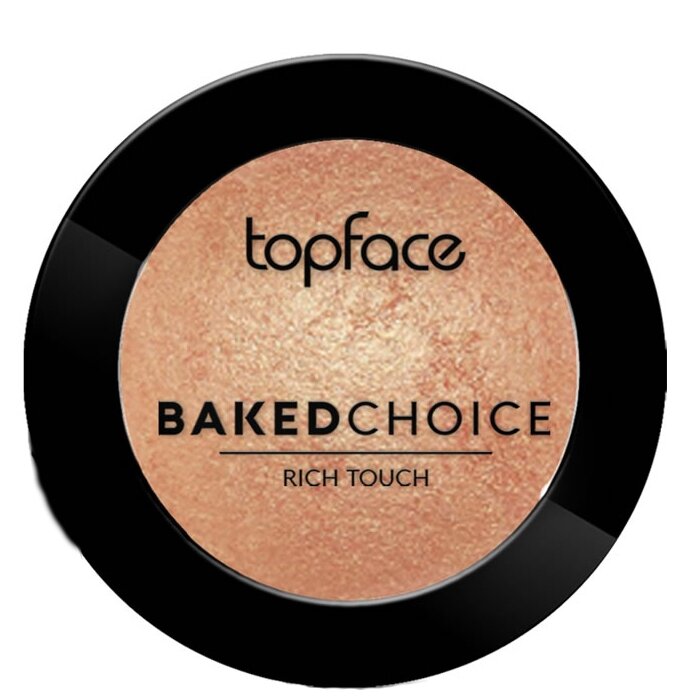 TopFace / Топфейс Румяна для лица кремовые запеченные Baked Blush On 002 для любого типа кожи персиковая нуга 5г / косметика для контуринга