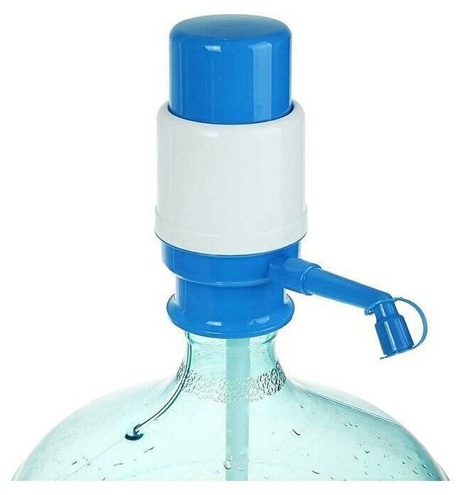 Помпа механическая ручной насос для воды в бутылях 12 и 19 л Mini
