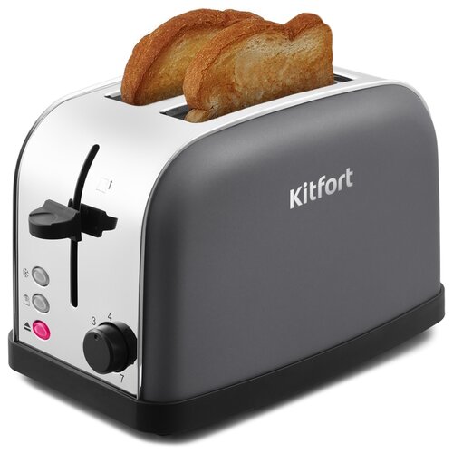 Тостер Kitfort KT-2014-6, графит тостер kitfort kt 2026 6