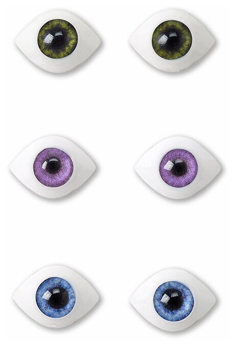 Phyn and Aero Eyes set of 3 (Набор глаз 6 мм для кукол Фин энд Аэро)