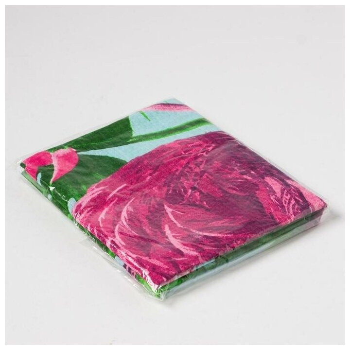 Полотенце «Фламинго», 60 × 146 см, 160 г/м², хлопок 100 % - фотография № 6