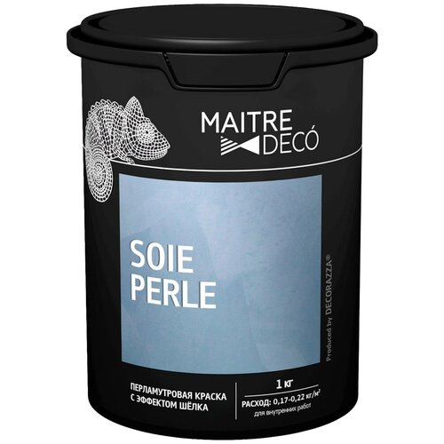 Декоративное покрытие Maitre Deco Soie Perle, серо-бежевый, 1 кг