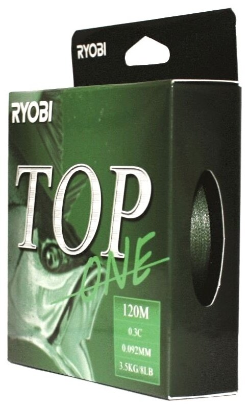 Шнур RYOBI PE TOP 4* 120m d-0.165 #8kg Dark green RB4DG165