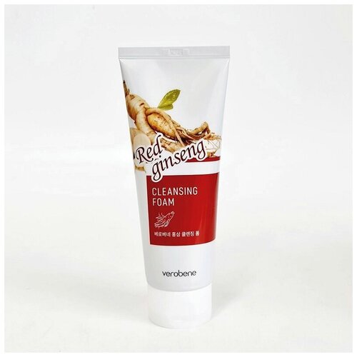 Пенка для умывания с экстрактом женьшеня Verobene Red Ginseng Foam 150 мл (Срок годности до 07.2023 г)