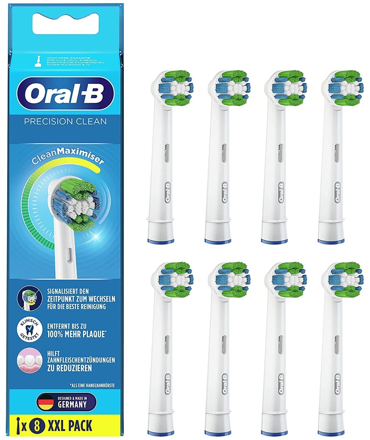 Набор насадок Oral-B EB20RB Precision Clean CleanMaximiser, 8шт.