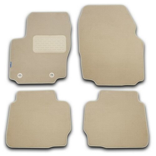 фото Коврики в салон ford edge мкпп 2013->, кросс., 4 шт. (текстиль, бежевые) autofamily
