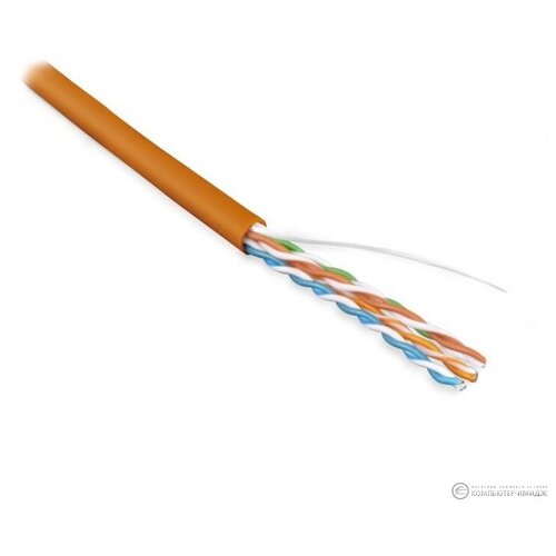 Кабель витая пара Hyperline UUTP4-C5E-S24-IN-LSZH-OR-305 UTP4-C5E-SOLID-LSZH-OR-305 305 м UUTP категория 5e 4 пары 24 AWG 21743₽