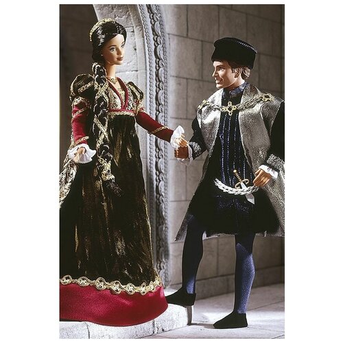 Набор кукол Barbie Ken and Barbie as Romeo and Juliet (Кен и Барби в роли Ромео и Джульетты) 30 см кен кукла одежда кен костюм кожаная одежда костюм кен мужская одежда куклы аксессуары