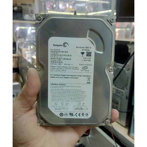 Жесткий диск Seagate ST380815AS 80Gb SATAII 35 HDD 500₽