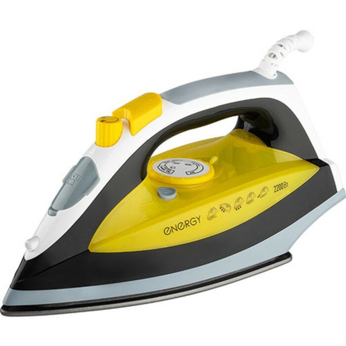 фото Утюг Energy EN-349, 2200 Вт, тефлоновая подошва, 330 мл, чёрно-жёлтый