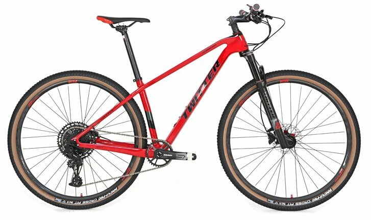 Велосипед Twitter WarriorPro M8100-24S Carbon 27.5 (2022) 17" красный