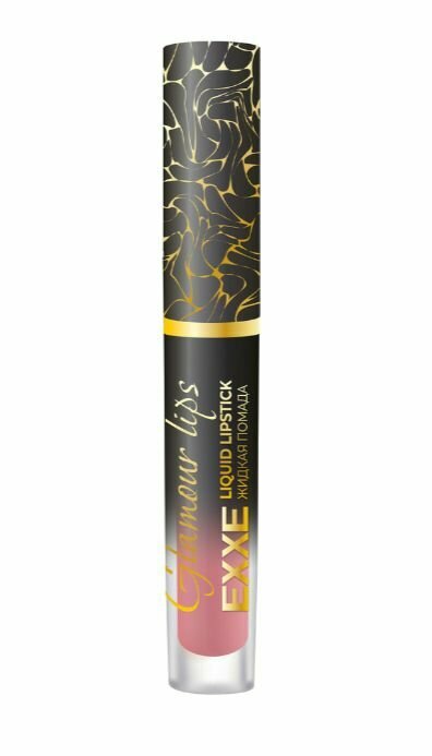 EXXE Губная помада жидкая Glamour lips, тон 02 Бархатный розовый, 3 мл