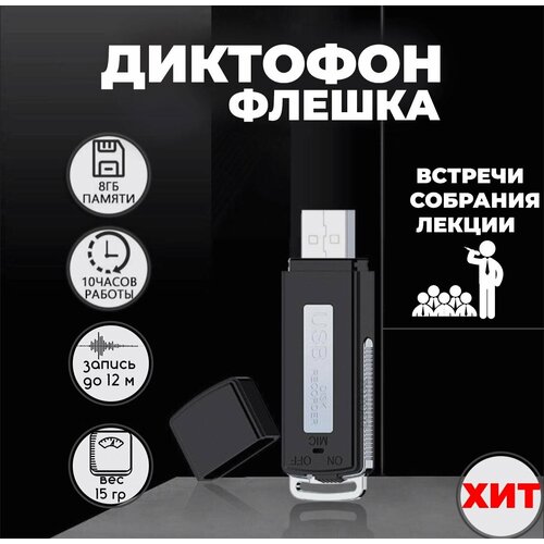 Диктофон - флешка мини 8GB до 100 часов записи 365000₽