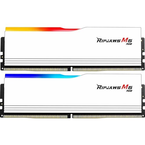 Оперативная память 64Gb DDR5 6400MHz GSkill Ripjaws M5 RGB 2x32Gb KIT F5-6400J3239G32GX2-RM5RW 32660₽