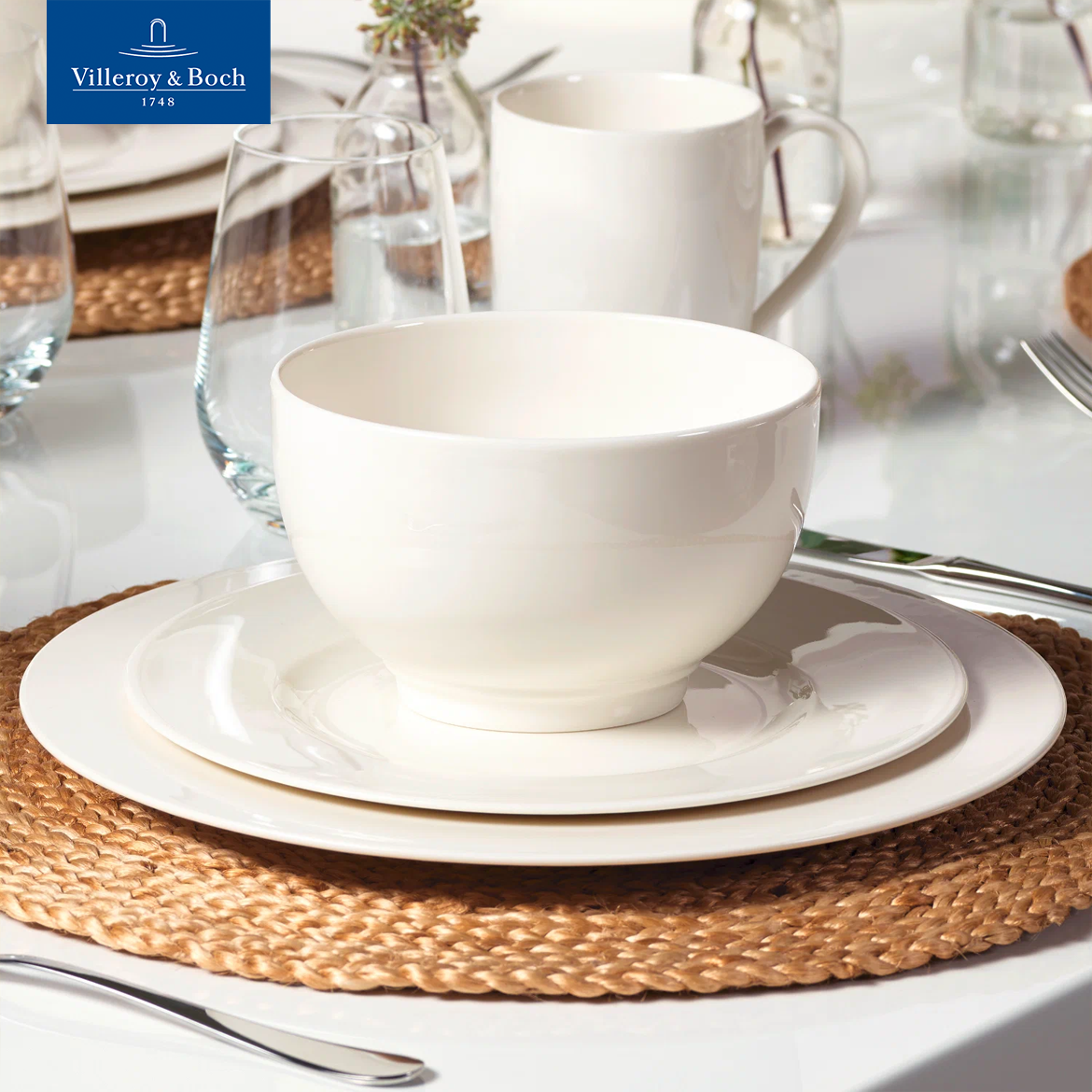 Салатник индивидуальный 14 см  750 мл  Basic White VIVO  Villeroy   Boch Group  Премиум Фарфор