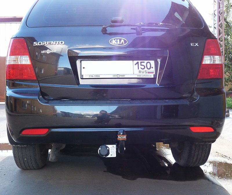 Фаркоп AvtoS на Kia Sorento 2006-2009, тип крюка "A", г/в.н. 1500/100кг, - фото №4