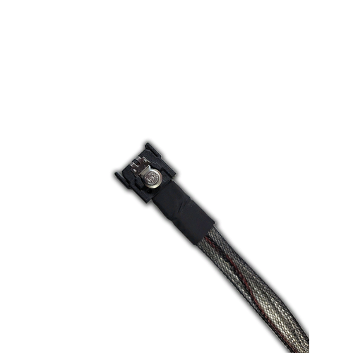 Кабель JPC Cable MCIO x8 74P (прямой Straight Type) -TO- 2x HD MiniSAS 4i 36P (SFF8643, прямой Straight Type), 85 Ohm, L:80cm P7356DN10800-1