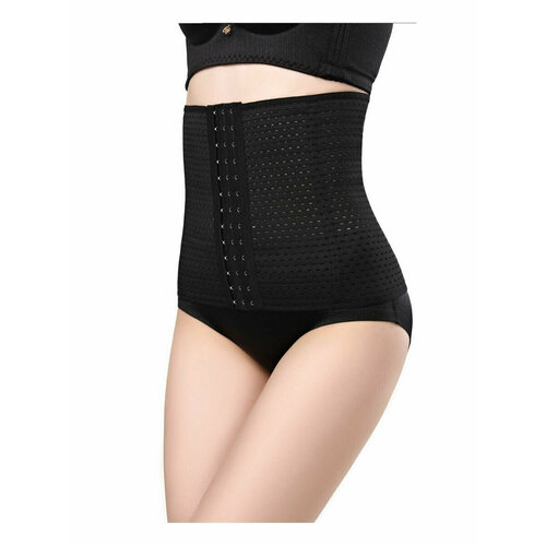 Бандаж послеродовой (корсет),6XL , чёрн, перфорация