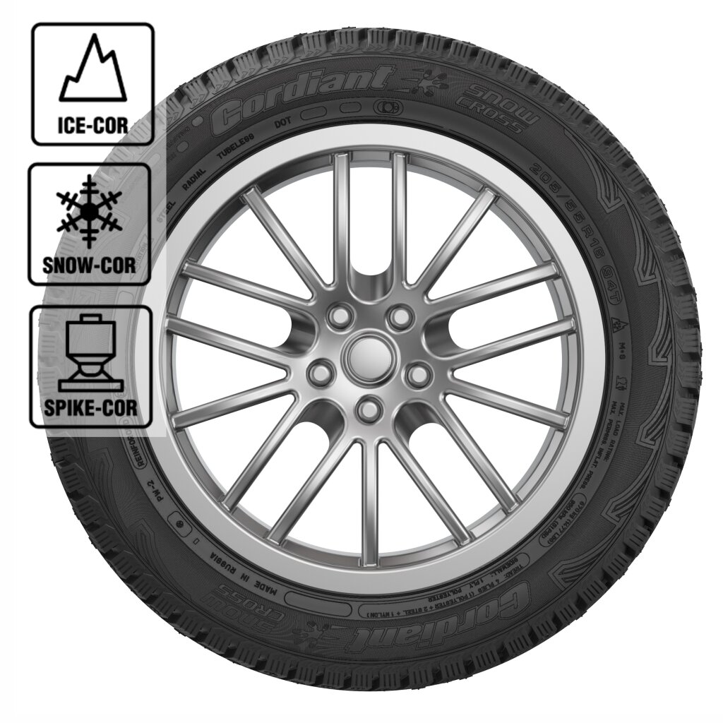 Автошина Cordiant Snow Cross 195/65 R15 91T — фото 1