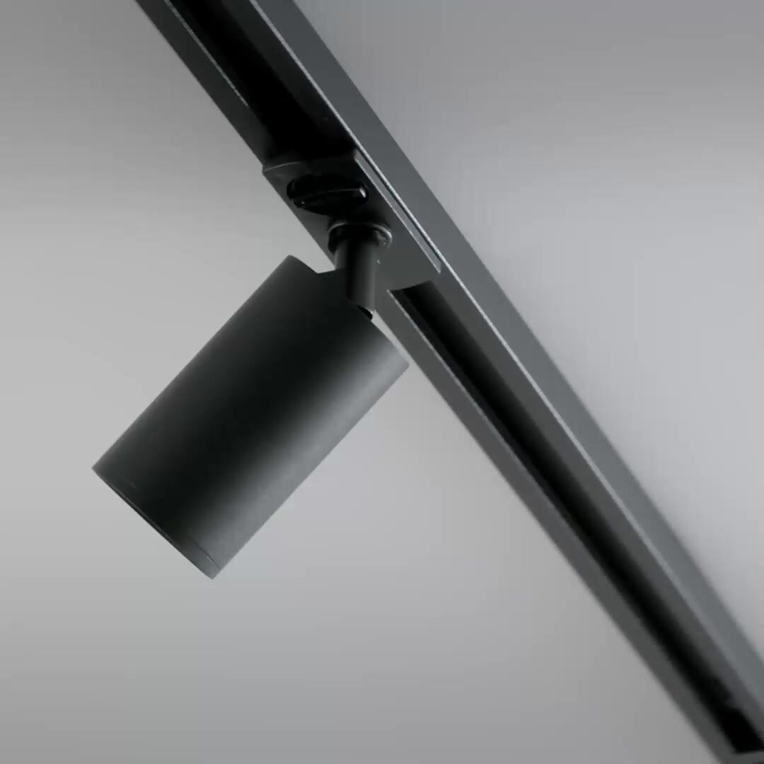 Трековый светильник спот черный Maytoni Technical Focus S TR020-1-GU10-B — фото 1