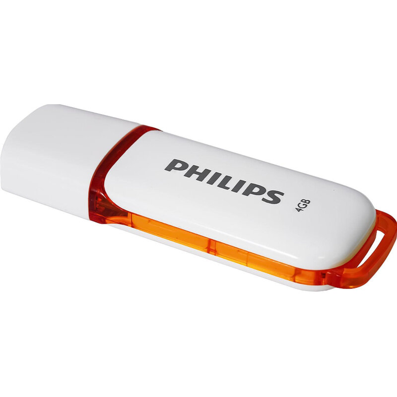 Флеш-накопитель PHILIPS SNOW 2.0 4GB, USB 2.0 FM04FD70B/97 белый — фото 1