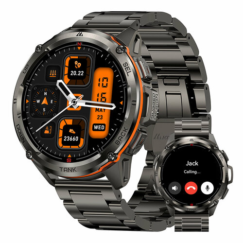 KOSPET TANK T3U Special Edition Мужские водонепроницаемые смарт-часы подключаемые по Bluetooth в течение 24 часов с голосовым ассистентом 13200₽