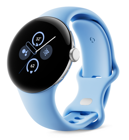 Часы Google Pixel Watch 2 Polished Silver Case/Bay