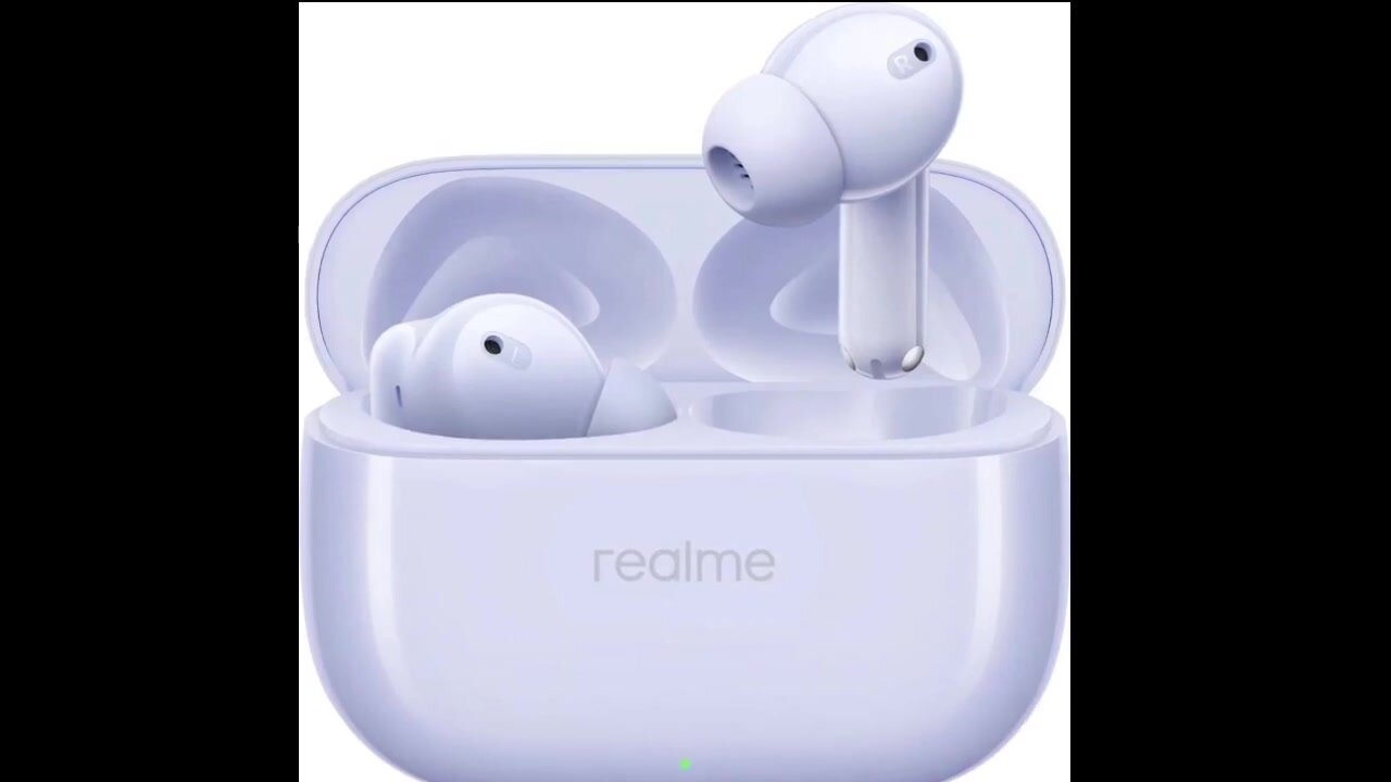 Беспроводные наушники realme Buds T310 черные, шумоподавление ANC, Bluetooth 5.4, влагозащита — фото 1
